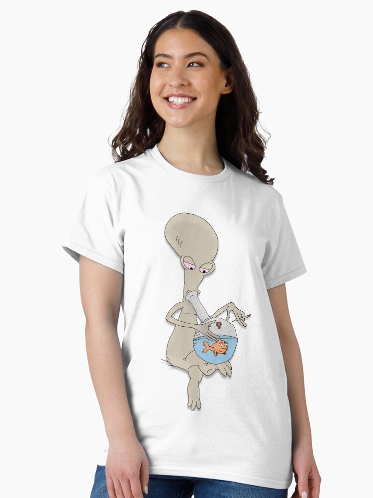 Thumbnail 2 of 7, Classic T-Shirt, Roger Smokin' Up designed and sold by MaxyB.