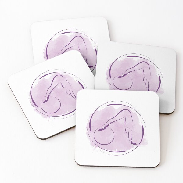 Item preview,  Pilates pose with watercolor effect designed and sold by sashica.