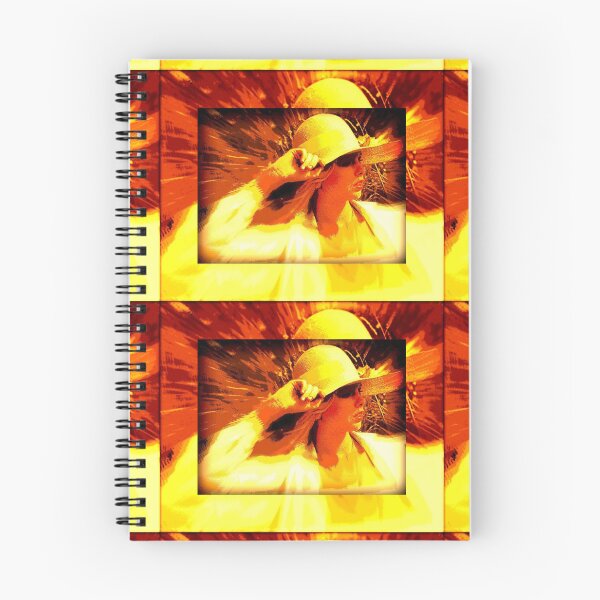 Item preview, lady with hat in yellow. c.a.2019 designed and sold by smiley100.