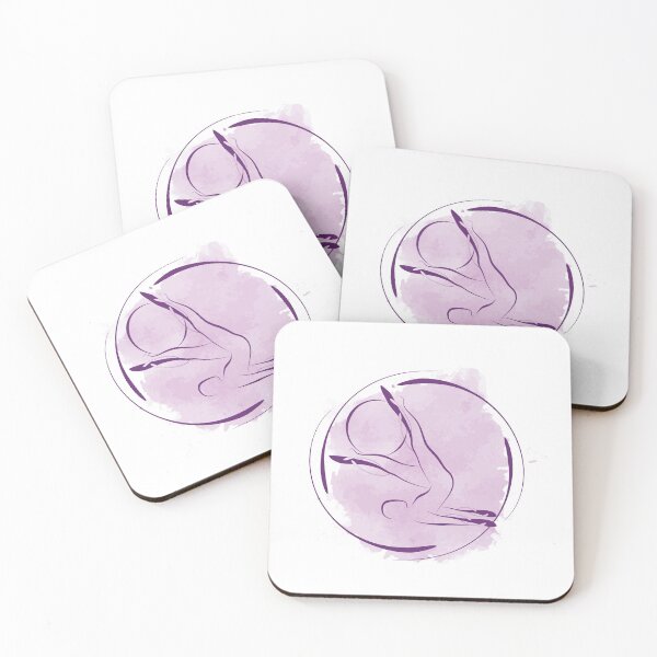 Item preview, Pilates pose with watercolor effect designed and sold by sashica.