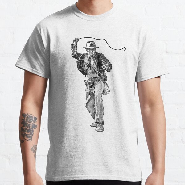 Indiana Jones Dessin à main T-shirt classique