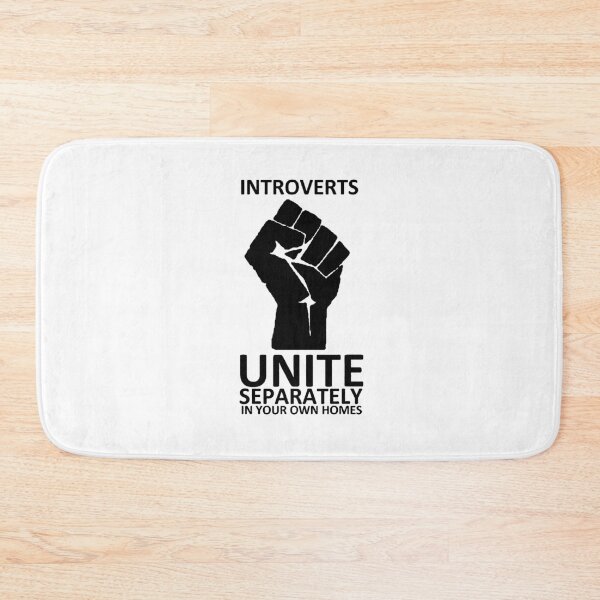 Item preview, Introverts Unite (black on light) designed and sold by pocketsoup.