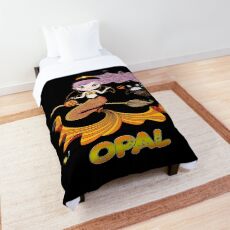 Opal Name Label - Opal Halloween Beautiful Mermaid Witch Gift For Female Named Opal Comforter