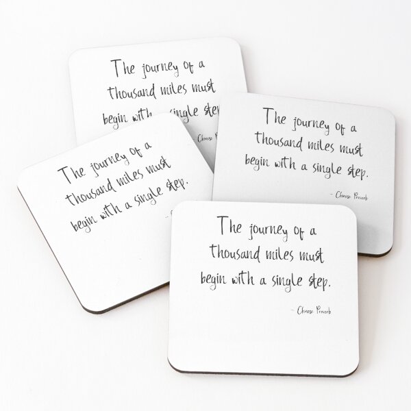 Item preview, Chinese Proverb - The journey of a thousand miles must begin with a single step designed and sold by RickE.
