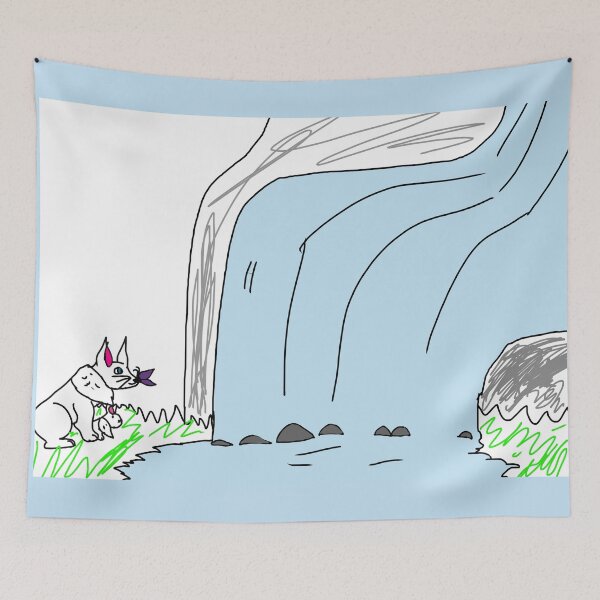 Item preview, Waterfall Kitty designed and sold by NicoletteArt.