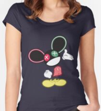 The Mouse is in da House V1 Women's Fitted Scoop T-Shirt