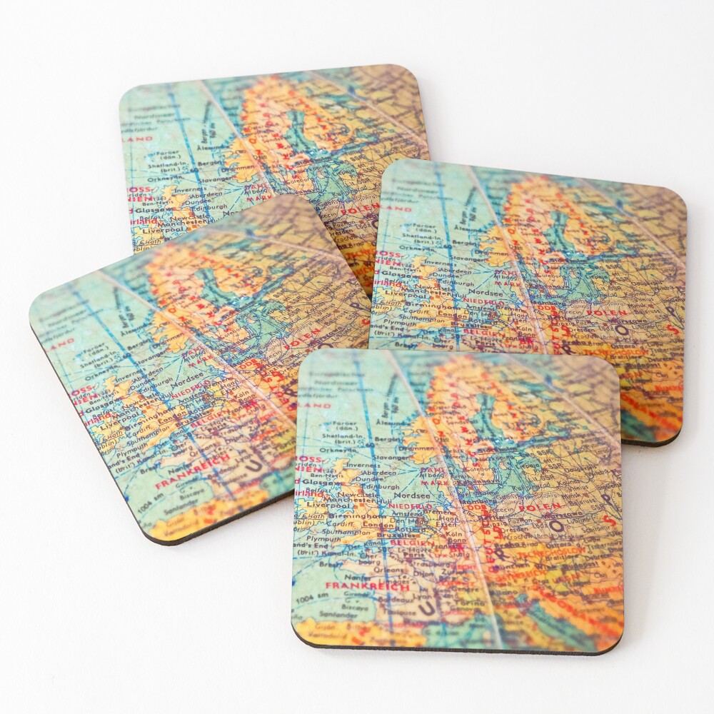 Item preview, Coasters (Set of 4) designed and sold by RetroRobbo.