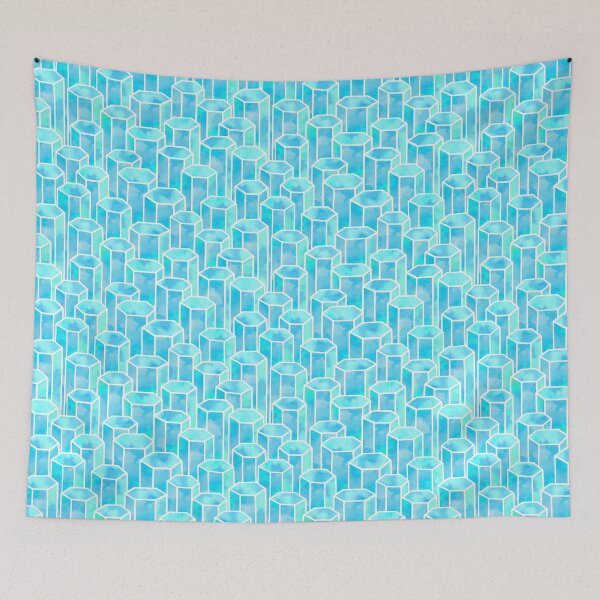 Item preview, Turquoise Hexagonal designed and sold by The Wellington Boot.