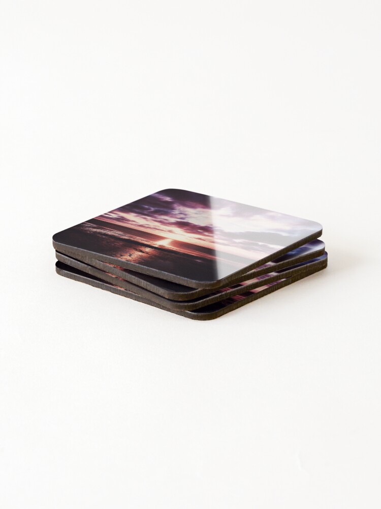 Thumbnail 4 of 5, Coasters (Set of 4), Sunset Rouge designed and sold by MichalisStudio.