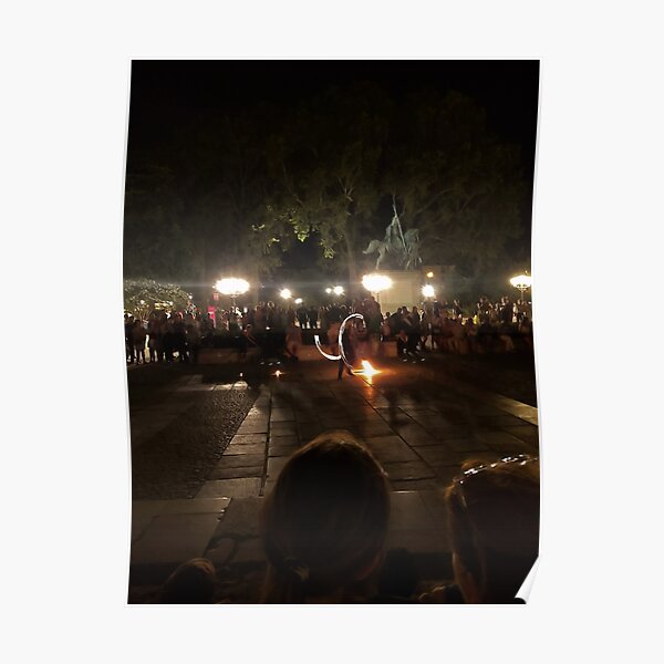 Fire-eater in Notre-Dame de Paris Poster