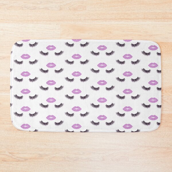 Item preview,  Lashes and lips with purple glitter designed and sold by sashica.