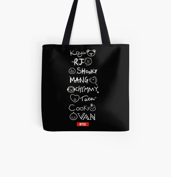 bts21 tote bag