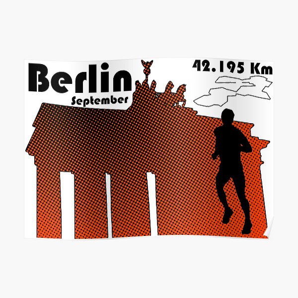 Berlin marathon Poster