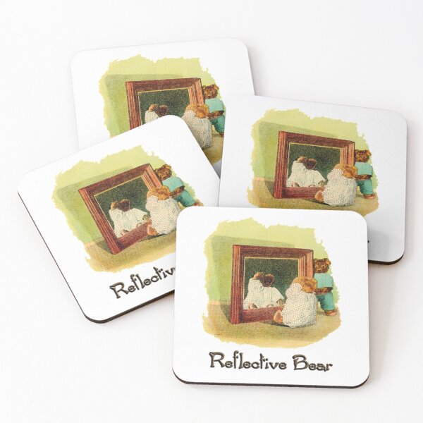 Item preview, REFLECTIVE BEAR - Bear helps Miss Bear to groom herself designed and sold by johndhalsted.