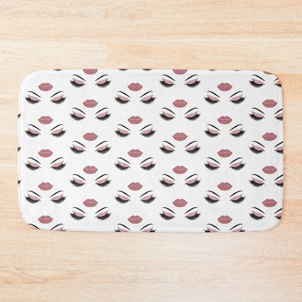 Item preview,  Lashes and lips with rose gold glitter effect designed and sold by sashica.