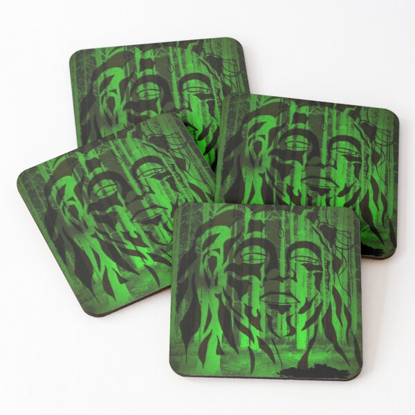 Item preview, adi yogi green over trees designed and sold by Loveinnerself.