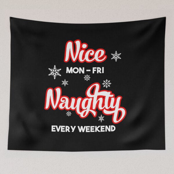 Item preview, Naughty Nice Christmas List designed and sold by RainbowPandas.