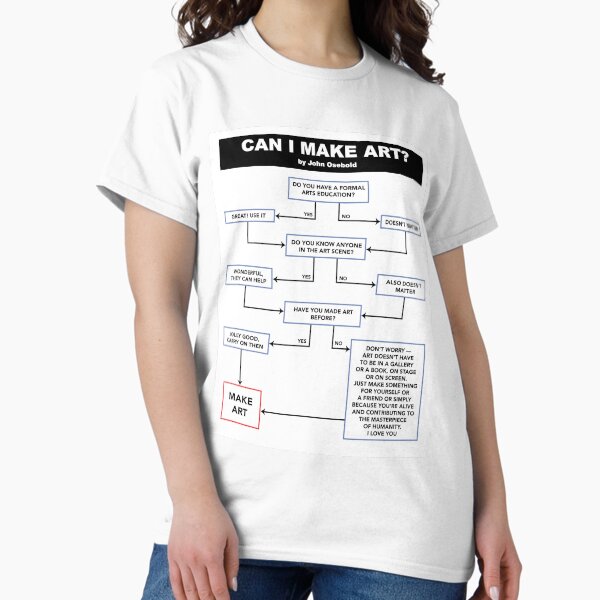 Can I Make Art? Flowchart Classic T-Shirt
