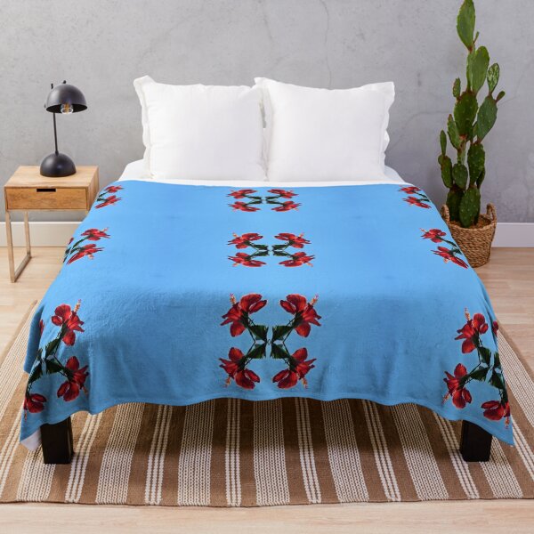 Item preview, Blue sky - red blooms designed and sold by BiodiversityRocks.