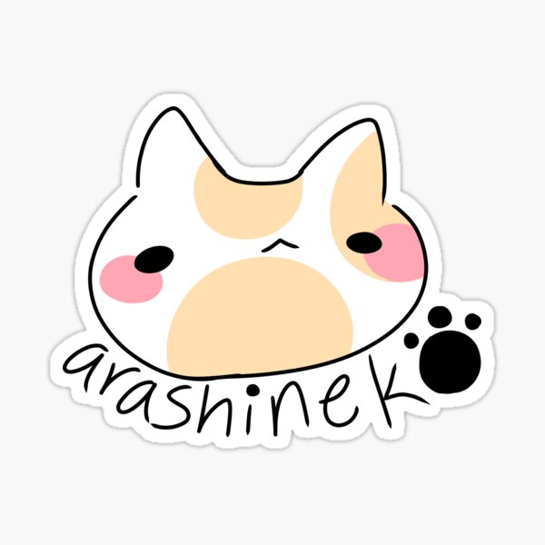 arashineko series | casual face cat Sticker