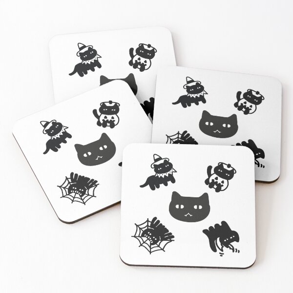 Item preview, Halloween kitties designed and sold by jijiru.