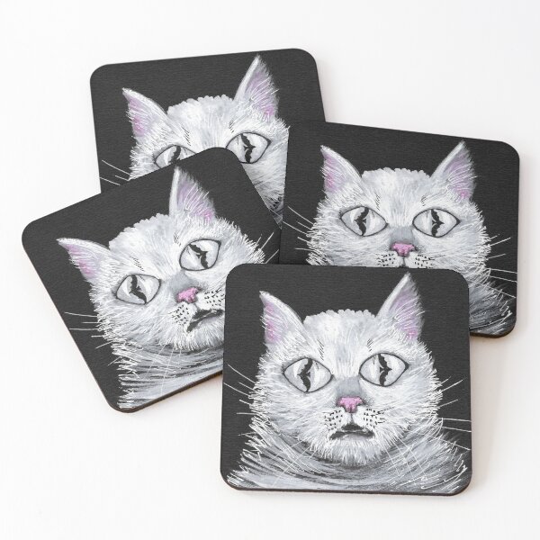 Item preview, Spooky Cat Looking at a Bat designed and sold by Andreea Dumez.