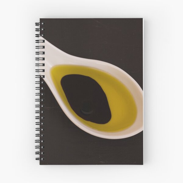 Item preview, Olive oil and balsamic vinegar on ceramic spoon designed and sold by Andy Chisholm.