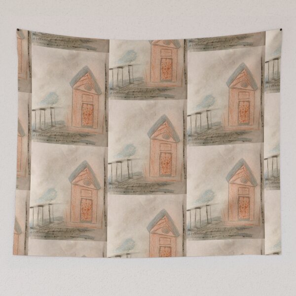 Item preview, Blue birdhouse designed and sold by Tonyasartprints.