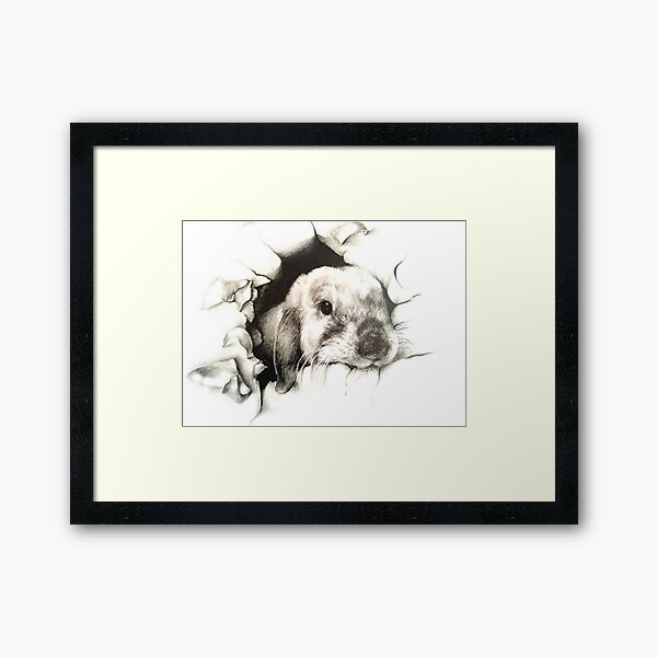 Item preview, 3D rabbit drawing bunny destruction designed and sold by Studio Fluffle.