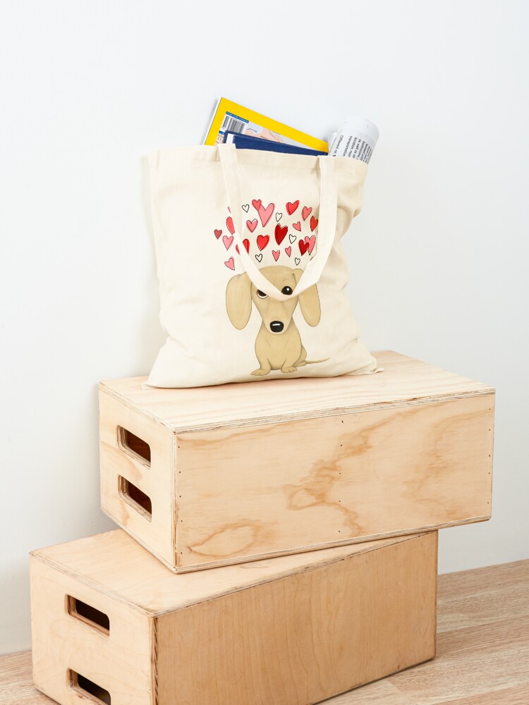 Line Sac Fourre-tout En Toile à Motif Chiot Pour Femme, Sac D'épicerie