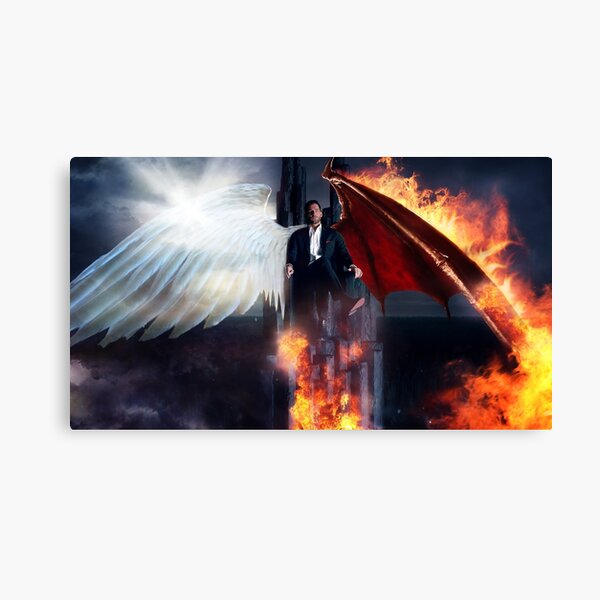 Lucifer - Hellish Throne Canvas Print