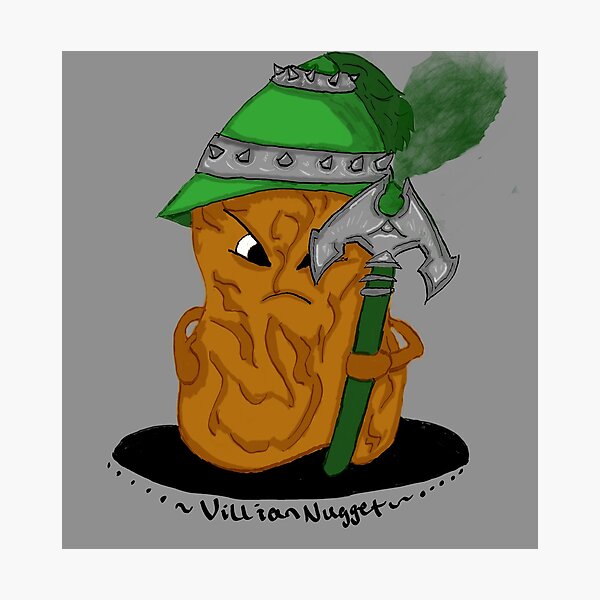 Item preview, Evil Chicken Nugget  designed and sold by Stella Pichette.