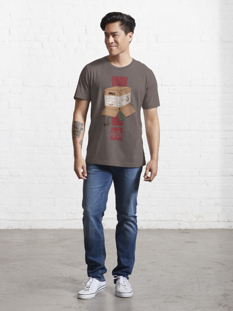 Alternate view of Think INSIDE the box. Essential T-Shirt