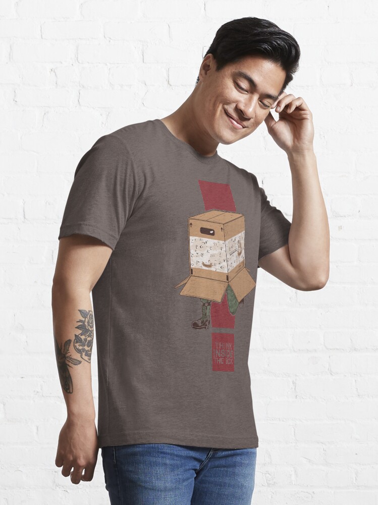 Alternate view of Think INSIDE the box. Essential T-Shirt