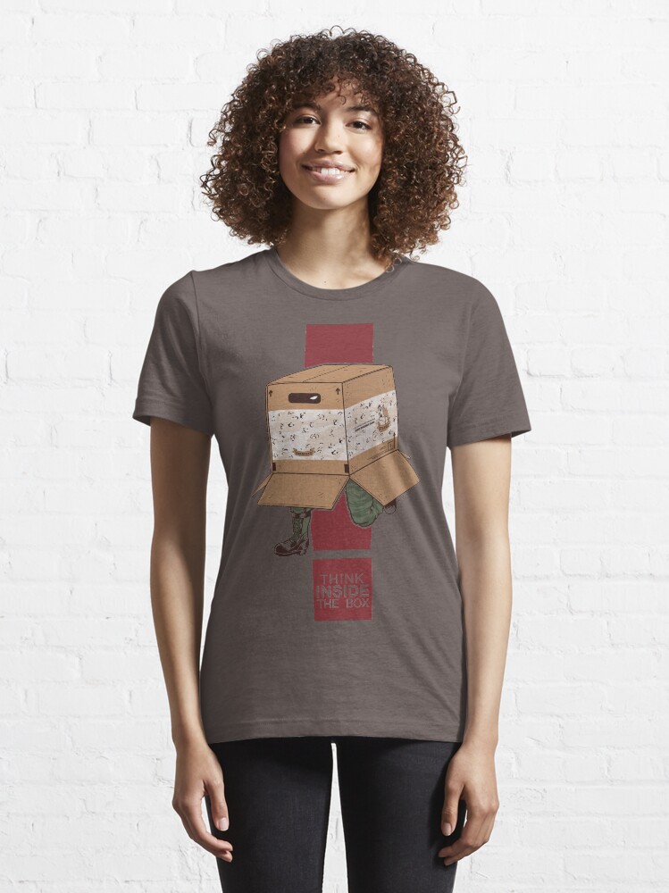 Alternate view of Think INSIDE the box. Essential T-Shirt