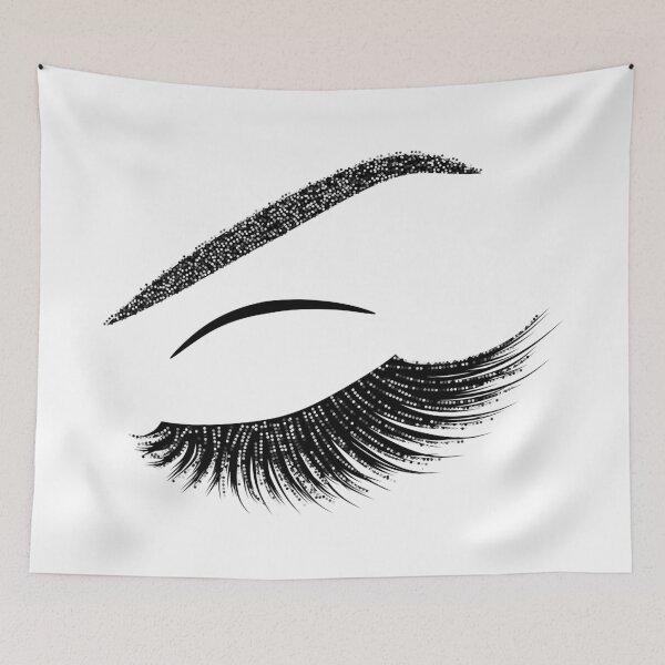 Item preview, Lash with silver glitter designed and sold by sashica.