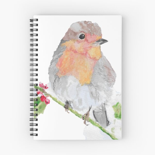 Item preview, Festive robin on a holly branch designed and sold by crazycavy.