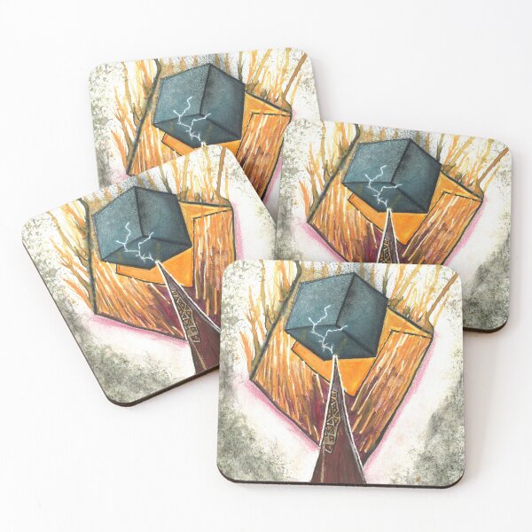 Item preview, Surrealist cube explosion designed and sold by Jennifer Roberts Art.