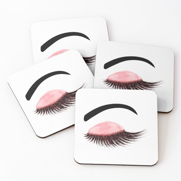 Item preview,  Watercolor eyelash with red glitter designed and sold by sashica.