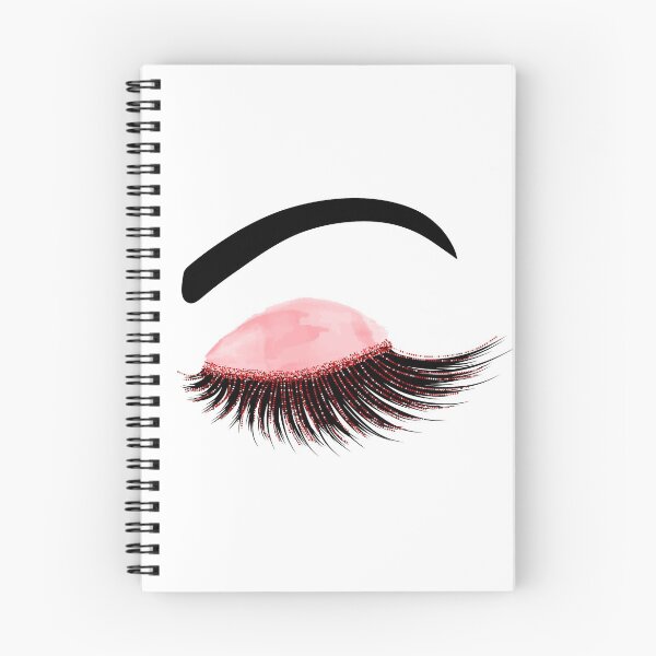 Item preview,  Watercolor eyelash with red glitter designed and sold by sashica.