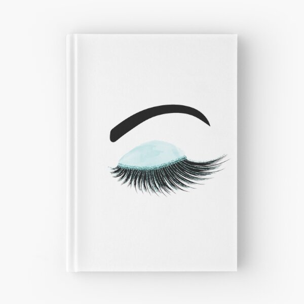 Item preview, Watercolor eyelash with blue glitter designed and sold by sashica.