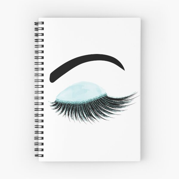 Item preview, Watercolor eyelash with blue glitter designed and sold by sashica.