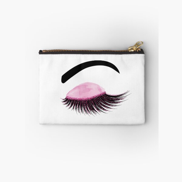 Item preview, Watercolor eyelash with pink glitter designed and sold by sashica.