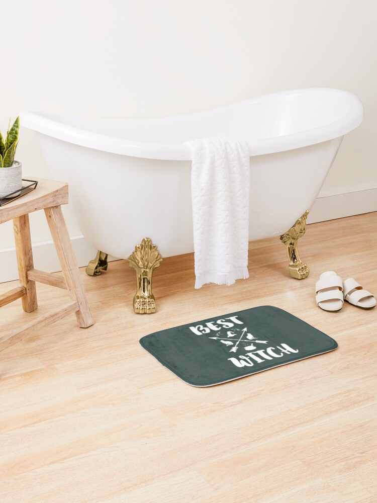 Thumbnail 2 of 6, Bath Mat, Best Witch  designed and sold by TheaDesign.