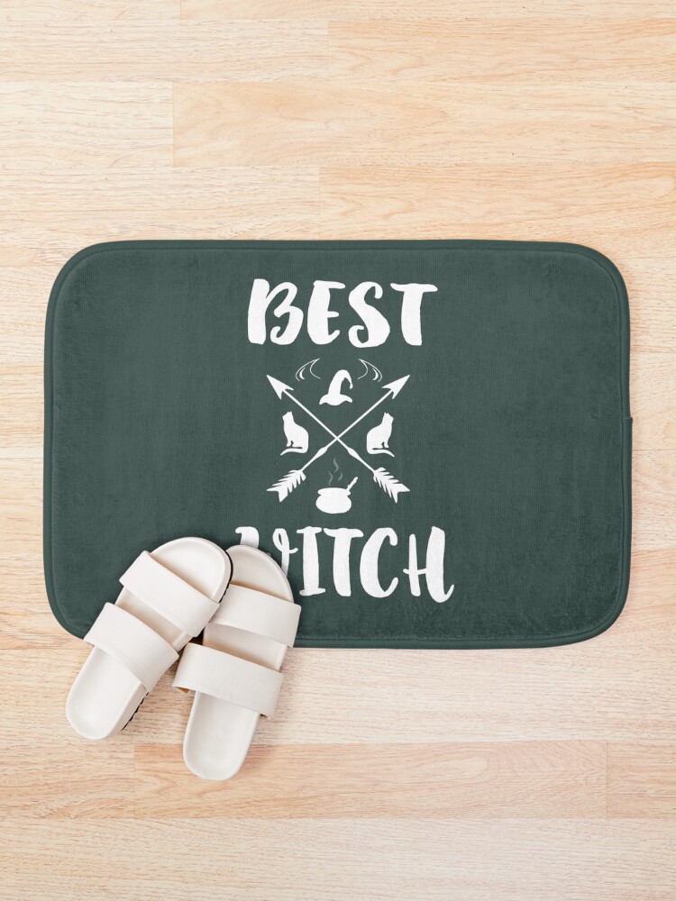 Thumbnail 1 of 6, Bath Mat, Best Witch  designed and sold by TheaDesign.
