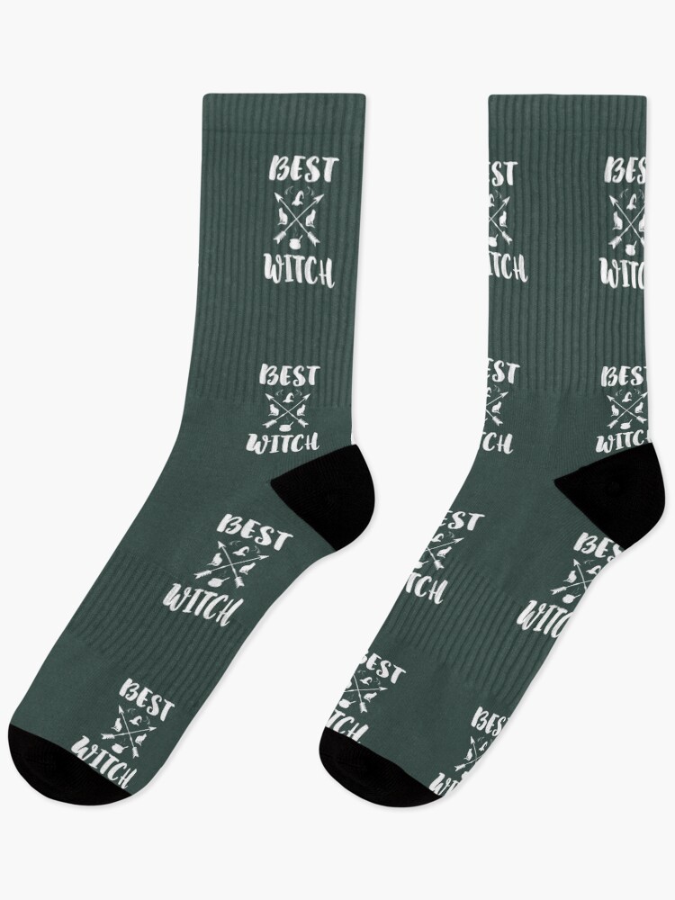 Thumbnail 1 of 5, Socks, Best Witch designed and sold by TheaDesign.