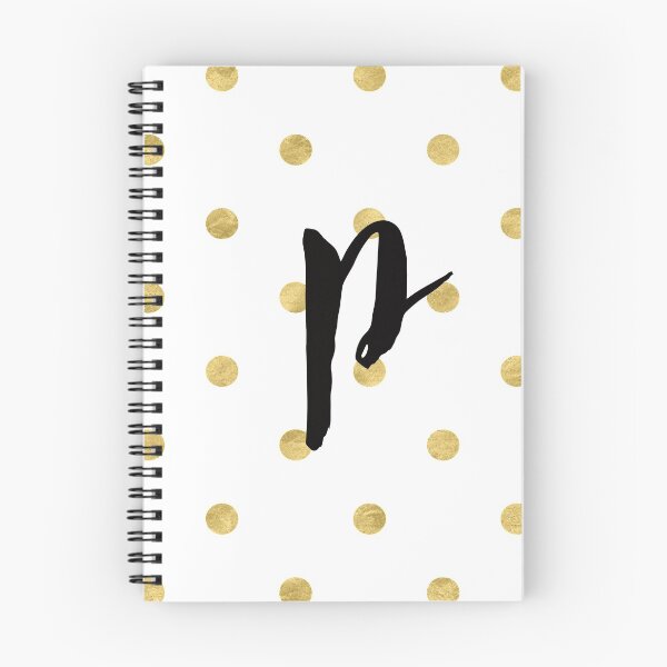 Item preview, Gold Polka Dot Monogram P designed and sold by Art By A.