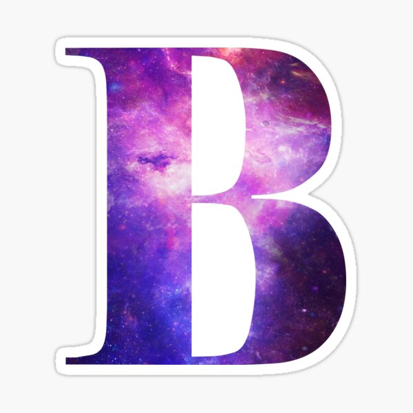 Letter B Space Stickers | Redbubble