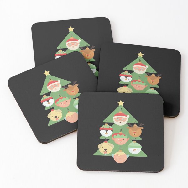 Item preview, Christmas animals and Santa Clauses and elves tree designed and sold by altinvest.
