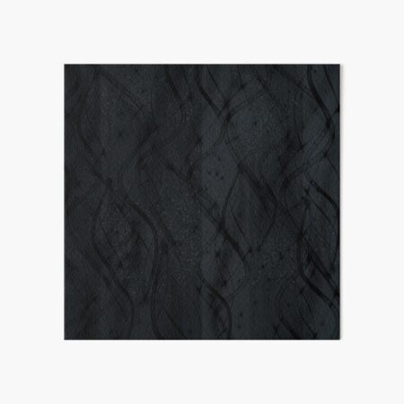 Black Swirl Art Board Print